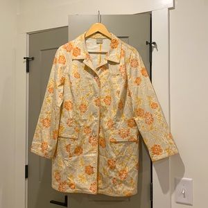 Orange & red floral jacket